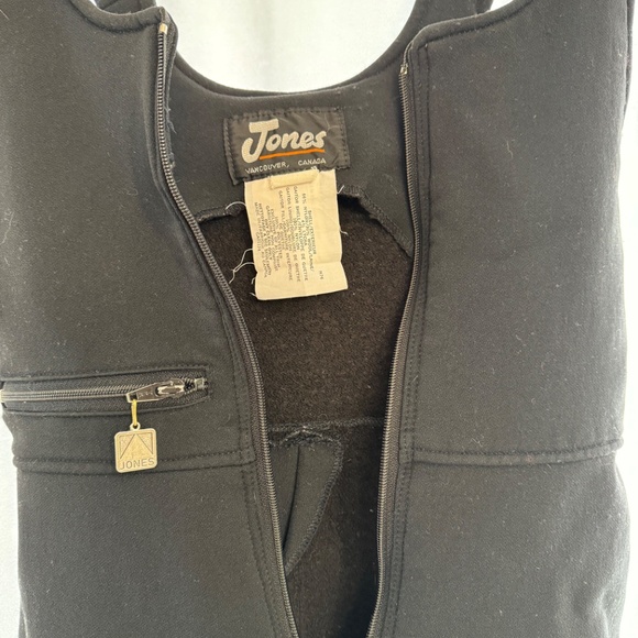 Vintage Jones ski bibs Made in Vancouver, Wool Nylon Stetch - Picture 4 of 9